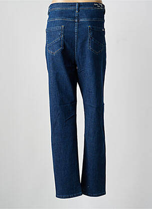 Jeans coupe slim tissage brut taille normale bleu QUATRE VINGT JOURS femme