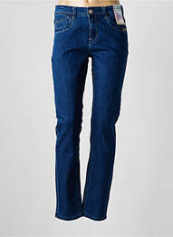 Jeans coupe slim stretch taille normale bleu QUATRE VINGT JOURS femme