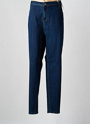 Jeans coupe slim tissage brut taille normale bleu QUATRE VINGT JOURS femme