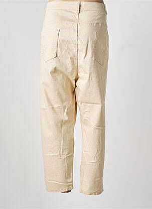 Jeans coupe slim stretch taille normale beige QUATRE VINGT JOURS femme