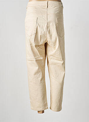 Jeans coupe slim stretch taille normale beige QUATRE VINGT JOURS femme