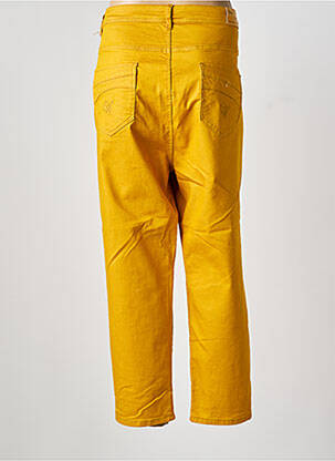 Jeans coupe slim stretch taille normale jaune QUATRE VINGT JOURS femme