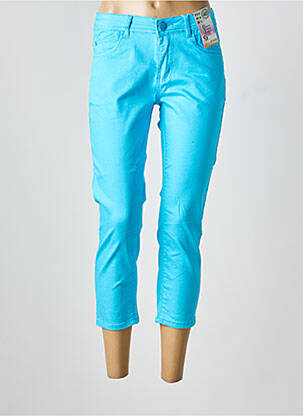 Jeans coupe slim stretch taille normale bleu clair QUATRE VINGT JOURS femme