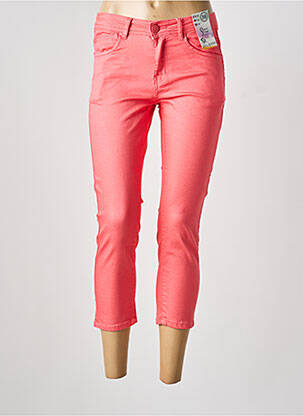 Jeans coupe slim stretch taille normale rose QUATRE VINGT JOURS femme