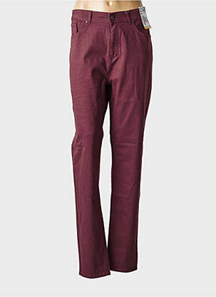 Jeans coupe slim stretch taille normale violet QUATRE VINGT JOURS femme