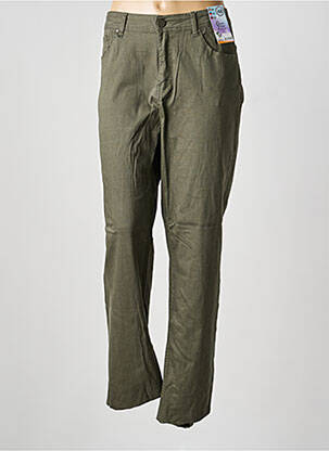 Jeans coupe slim vert QUATRE VINGT JOURS femme