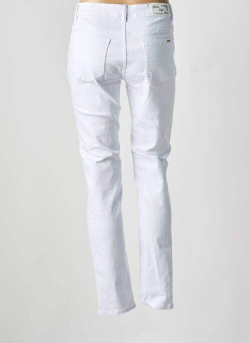 Jeans coupe slim stretch taille normale blanc QUATRE VINGT JOURS femme