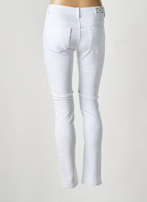 Jeans coupe slim stretch taille normale blanc QUATRE VINGT JOURS femme