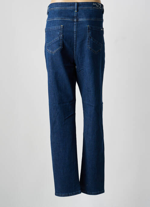 Jeans coupe slim tissage brut taille normale bleu QUATRE VINGT JOURS femme
