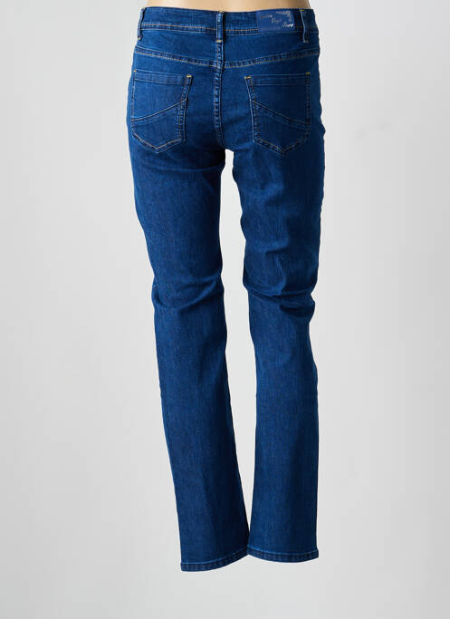 Jeans coupe slim stretch taille normale bleu QUATRE VINGT JOURS femme