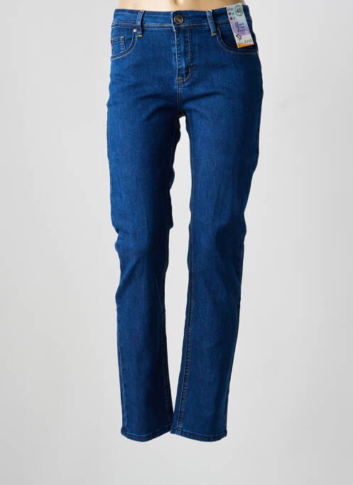Jeans coupe slim bleu QUATRE VINGT JOURS femme