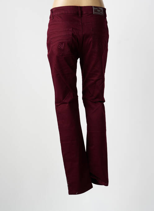 Jeans coupe slim violet QUATRE VINGT JOURS femme