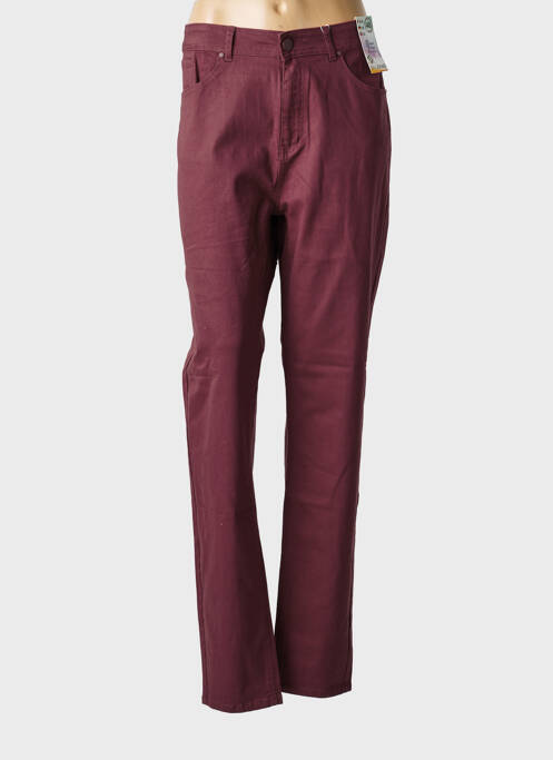 Jeans coupe slim violet QUATRE VINGT JOURS femme