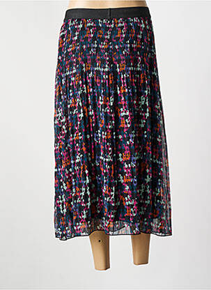 Jupe longue tissage crêpe noir GRIFFON femme