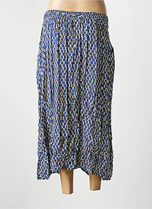 Jupe mi-longue taille normale bleu GRIFFON femme