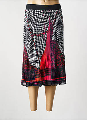 Jupe mi-longue noir GUY DUBOUIS femme