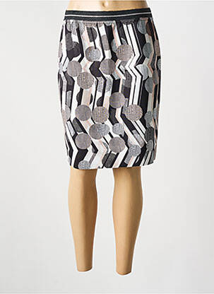 Jupe mi-longue taille normale noir GUY DUBOUIS femme