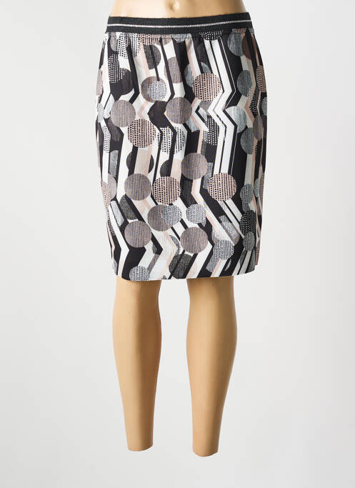 Jupe mi-longue stretch noir GUY DUBOUIS femme