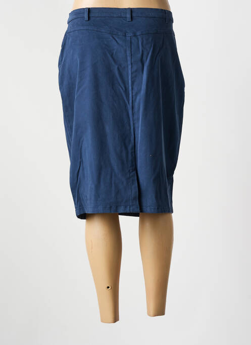 Jupe mi-longue bleu GUY DUBOUIS femme