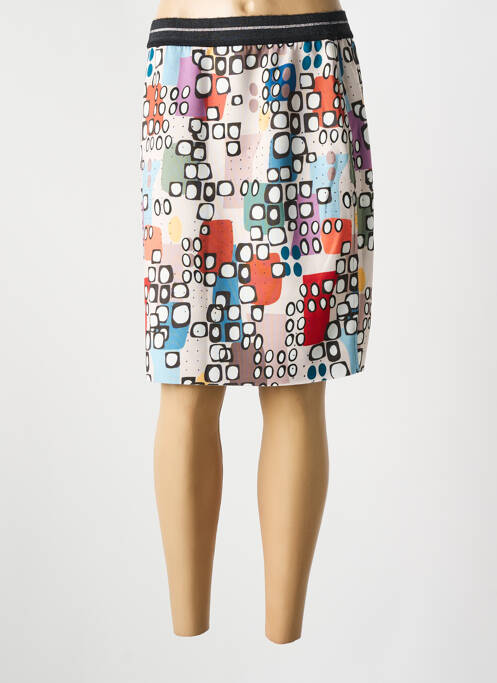 Jupe mi-longue noir GUY DUBOUIS femme