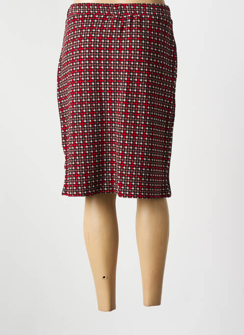 Jupe mi-longue rouge GUY DUBOUIS femme
