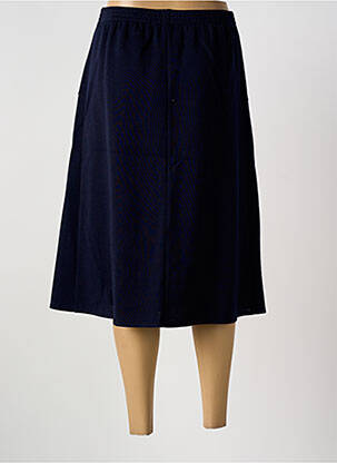 Jupe mi-longue coupe évasée bleu GRIFFON femme