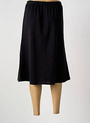 Jupe mi-longue coupe évasée noir GRIFFON femme