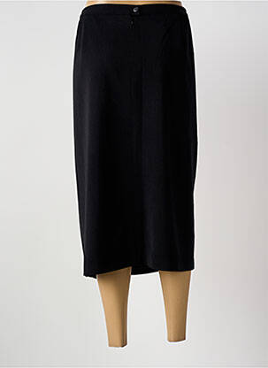 Jupe mi-longue taille haute noir GUY DUBOUIS femme