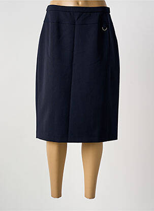 Jupe mi-longue taille haute bleu GUY DUBOUIS femme