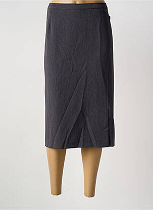 Jupe mi-longue taille haute gris GUY DUBOUIS femme