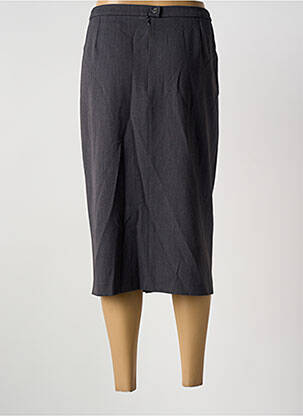Jupe mi-longue taille haute gris GUY DUBOUIS femme
