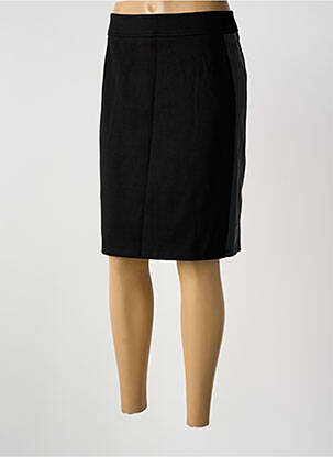 Jupe mi-longue stretch noir GUY DUBOUIS femme