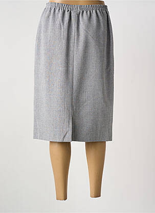 Jupe mi-longue taille haute gris GUY DUBOUIS femme