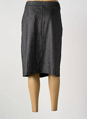 Jupe mi-longue taille à pinces noir GREGORY PAT femme
