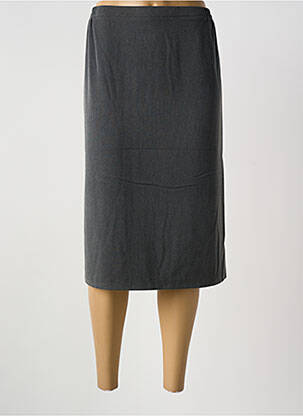 Jupe mi-longue taille haute gris GUY DUBOUIS femme