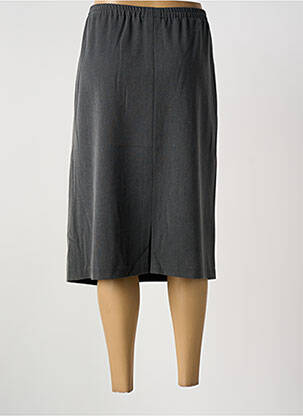 Jupe mi-longue taille haute gris GUY DUBOUIS femme