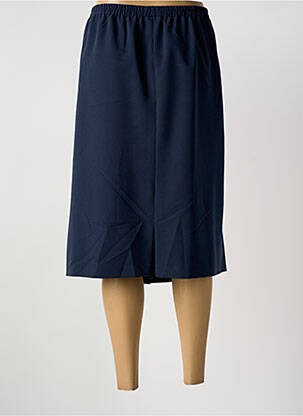 Jupe mi-longue taille haute bleu GUY DUBOUIS femme