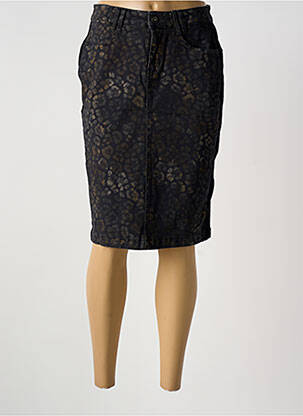 Jupe mi-longue coupe droite noir MERI & ESCA femme
