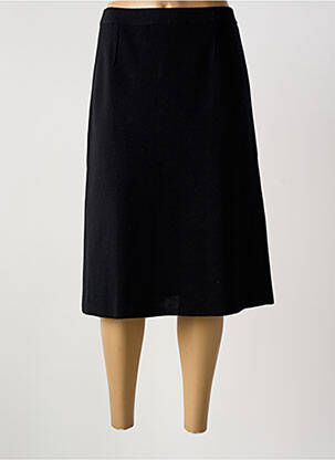 Jupe mi-longue taille normale noir MINO MORA femme