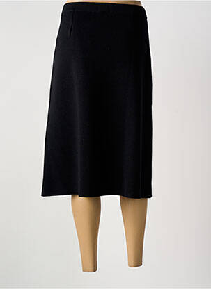 Jupe mi-longue stretch noir MINO MORA femme