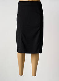 Jupe mi-longue coupe droite noir GREGORY PAT femme
