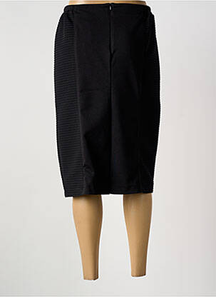 Jupe mi-longue coupe droite noir GREGORY PAT femme