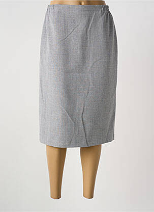 Jupe mi-longue gris GUY DUBOUIS femme