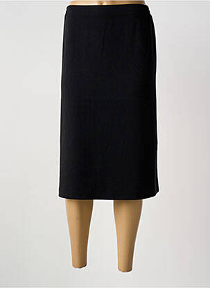 Jupe mi-longue noir GUY DUBOUIS femme