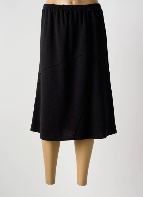 Jupe mi-longue coupe évasée noir GRIFFON femme