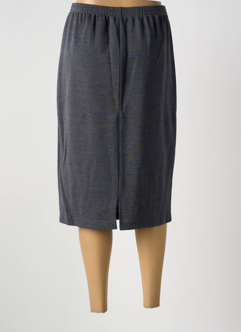 Jupe mi-longue coupe droite gris GRIFFON femme