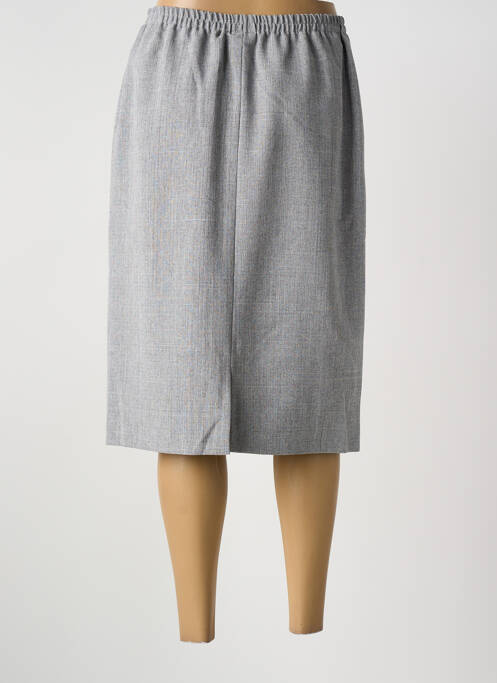 Jupe mi-longue taille haute gris GUY DUBOUIS femme