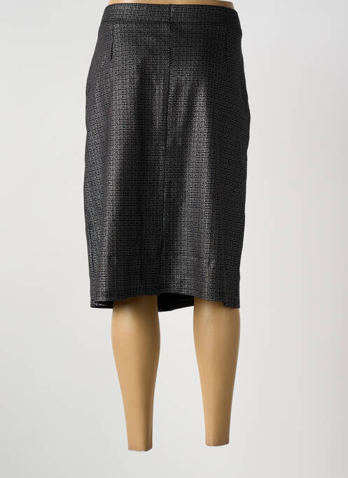 Jupe mi-longue taille à pinces noir GREGORY PAT femme