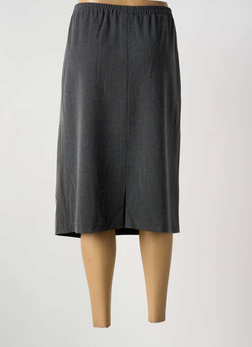 Jupe mi-longue taille haute gris GUY DUBOUIS femme