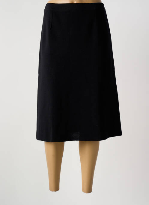 Jupe mi-longue taille normale noir MINO MORA femme